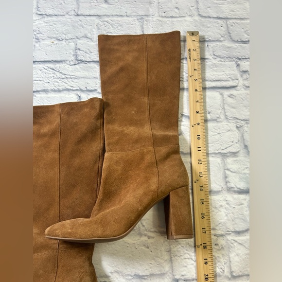 Chinese Laundry “Kraft” Brown Suede Knee-High Heeled Boots. Size 8.5. - Picture 6 of 8
